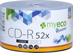 500 Pack MyEco CD-R CDR 52X 700MB 80Min Economy Branded Logo Top Write Once - Image 2
