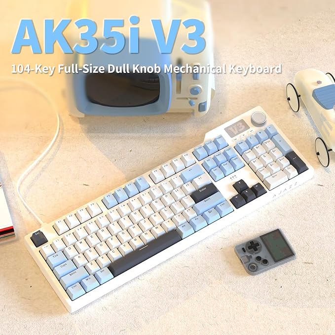 AJAZZ AK35I V3 104-Key Full Size Wired Gasket Mount Gaming Keyboard - Image 3