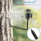 Trail Camera Mount, Hunting Accessories, 360° Adjustable Tree Screw Mounting - Image 8