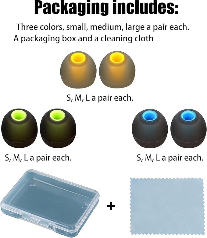 Silicone Earbud Tips for Most In-Ear Earbuds - Image 7