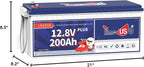 12V 200Ah Plus LiFePO4 Battery, Built-in 200A BMS, Deep Cycle Battery - Image 10
