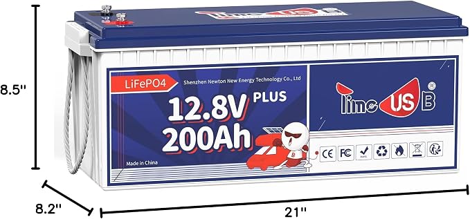 12V 200Ah Plus LiFePO4 Battery, Built-in 200A BMS, Deep Cycle Battery - Image 10