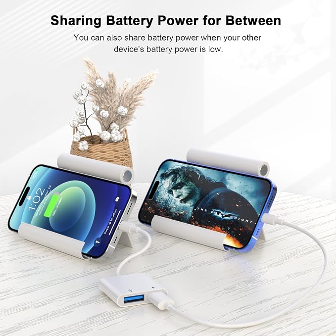 Lightning to USB OTG Adapter for iPhone 14, USB3.0 Camera Adapter - Image 8