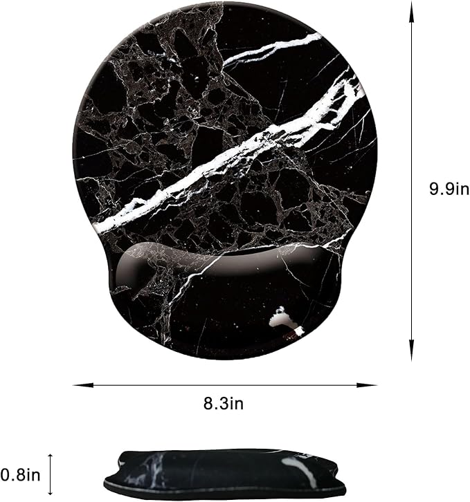 Mouse Pad with Wrist Support, Ergonomic Mouse Pad with Memory Foam Wrist Rest - Image 6