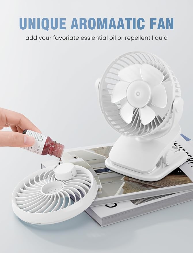 Shinebella AA Battery Powered Clip on Fan - Image 3