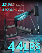 Vertical Dual Monitor Mount for 17-49 Inch Ultrawide Heavy Duty Curved Screen - Image 2