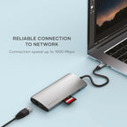 Satechi 8 in 1 USB C Hub Multiport Adapter V3, 8K HDMI, 100W Charging, 4 USB - Image 6