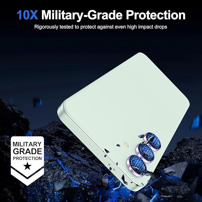 for Samsung Galaxy S25 Plus Camera Lens Protector, Individual Metal Ring - Image 5