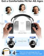 Dr.meter Hearing Protection Ear Muffs, SNR31dB Noise Cancelling Headphones - Image 9