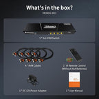 TESmart 8K@60Hz HDMI KVM Switch 1 Monitor 4 Computers USB 3.0, KVM Switch 4 - Image 9