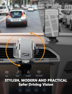 Wireless Car Charger, 15W Fast Charging Auto Clamping Car Charger Cell Phone - Image 6