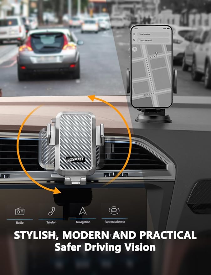 Wireless Car Charger, 15W Fast Charging Auto Clamping Car Charger Cell Phone - Image 6
