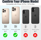 AGVEE 3+3 6 Pack for iPhone 16 Pro 6.3" / 16 Pro Max 6.9" Camera Lens Cover - Image 2