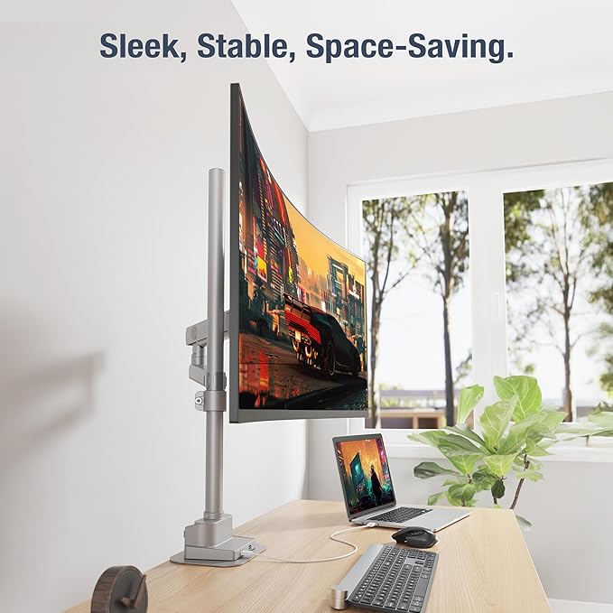 AVLT Single 40 Inch Monitor Arm Pole Top Mount - Image 5