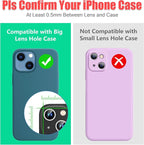 AGVEE 3+3 6 Pack for iPhone 15/15 Plus, Bling Diamond & Glitter Metal Ring 9H - Image 3