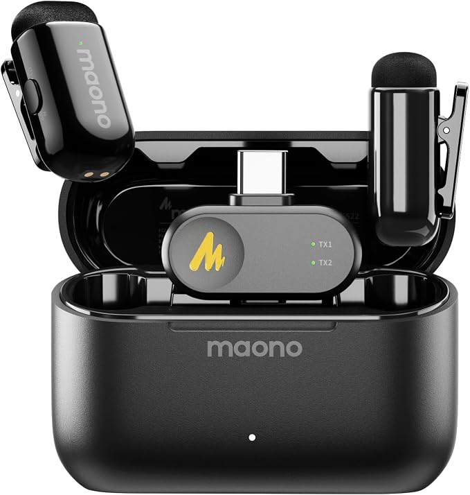 MAONO Wave T1 Mini Wireless Lavalier Microphone by MAONO