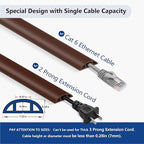 Brown PVC Floor Cord Cover - 4ft - Image 2
