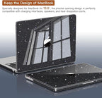 CISSOOK Black Glitter Case for MacBook Air 13.6 inch 2025 2024 2022 Release - Image 5