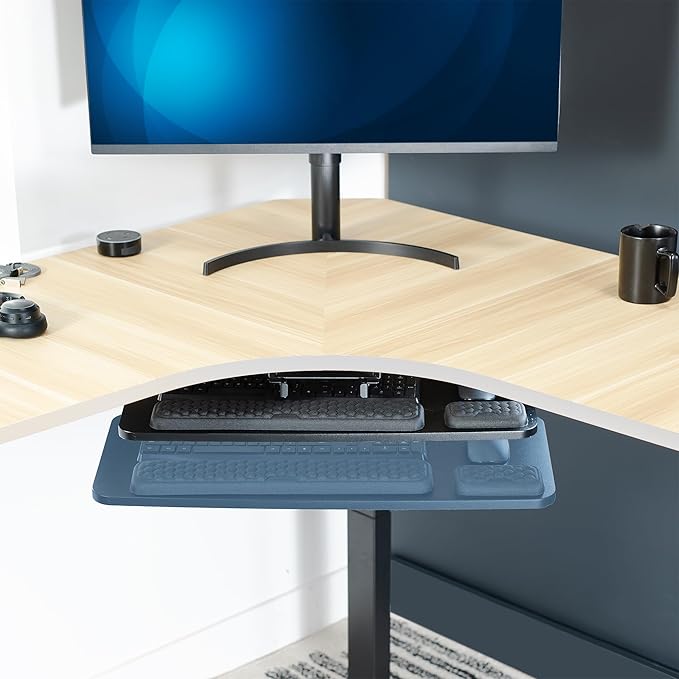 VIVO Premium Adjustable Computer Keyboard and Mouse Platform Tray, Ergonomic - Image 9