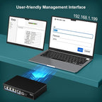 5 Port 2.5G Base-T Smart Web Ethernet Switch Managed - Image 7