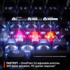 SteelSeries Apex Pro TKL Gen 3 White OmniPoint 3.0 Switches — Adjustable - Image 5