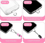 CACOE Phone Lanyard 2 Pcs-1 Pcs Adjustable Neck Strap, 2 Pads, Universal - Image 3