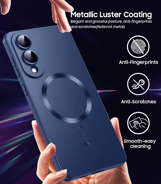 Magnetic for Samsung Galaxy S25 Edge Case Slim Soft Silicone Bumper Shockproof - Image 5