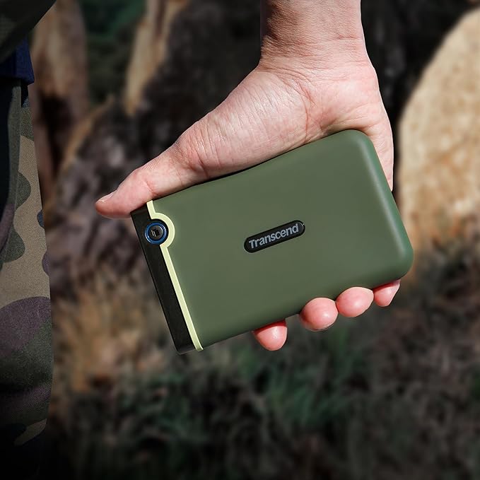 Transcend 1TB USB 3.1 Gen 1 StoreJet 25M3G SJ25M3G Rugged External Hard Drive - Image 3