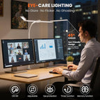 LED Desk Lamp for Office Home, Adjustable 3 Head Computer Monitor Light - Image 4