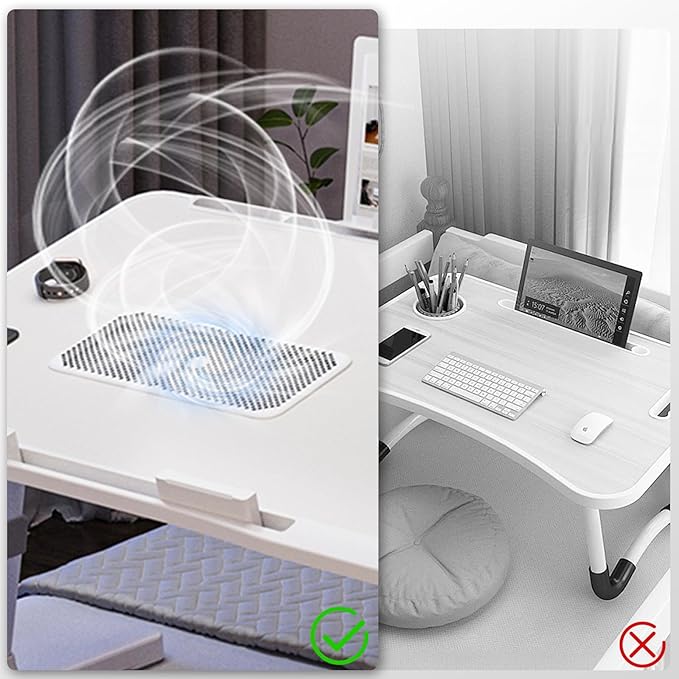 Laptop Lap Desk with Cooling Fan - Image 4