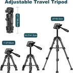 JOILCAN Mini Tripod for Camera, Portable Travel Tripod w/Phone & Tablet Holder - Image 3