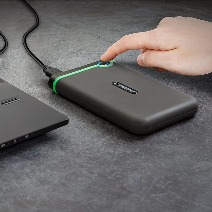 Transcend 4TB SJ25M3, USB 3.1 Portable Hard Drive Rugged, Anti-Shock Resistant - Image 2