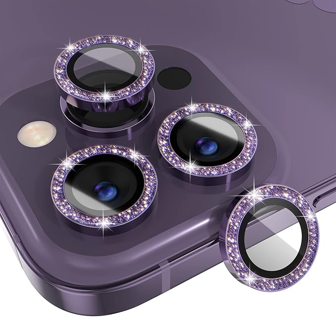 Choiche [3+1 for iPhone 14 Pro/iPhone 14 Pro Max Camera Lens Protector Bling by Choiche