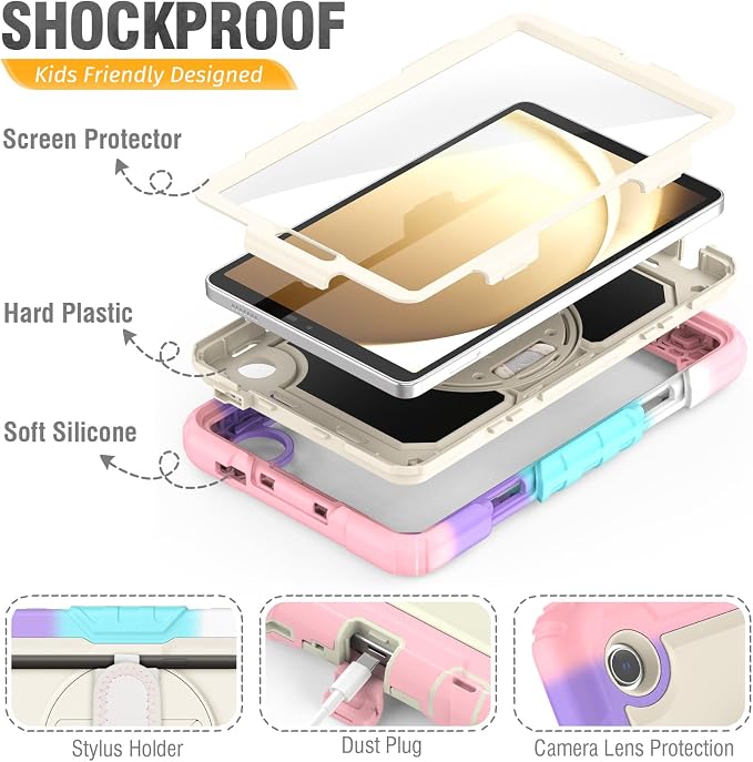 HXCASEAC Case for Samsung Galaxy Tab A9 8.7 Inch, Protective - Image 7