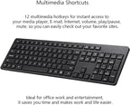 Wireless Keyboard and Mouse Combo, 2.4G Silent Cordless Keyboard Mouse Combo - Image 5