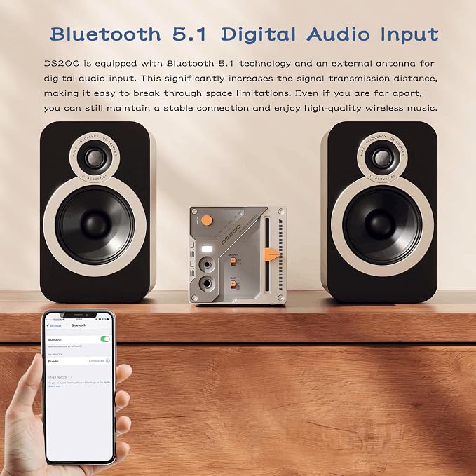 SMSL DS200 Headphone Amp DAC Bluetooth 5.1 Dual CS43131 Chip DAC Amp - Image 7