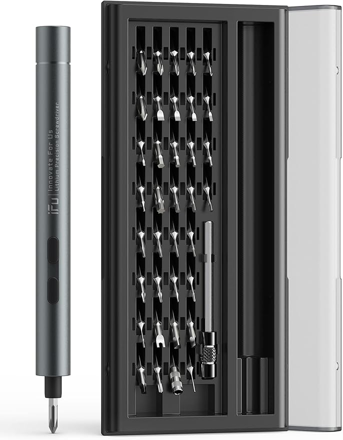 iFu Mini Electric Screwdriver, 42 in 1 Precision Screwdriver Set – Small by IfU