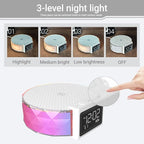 Alarm Clock with Fast Wireless Charging 15W, Digital Alarm Clock Night Lamp - Image 5