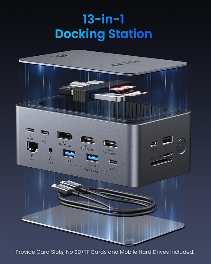 VENTION 13-in-1 Laptop Docking Station 3 Monitors - Image 4