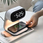 Wireless Charger Alarm Clock, Featuring Wireless Charging, 3-Level Lighting by DHBY