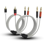 HOSONGIN RCA to Banana Plug Speaker Cable 10 Feet -2 Pack by HOSONGIN