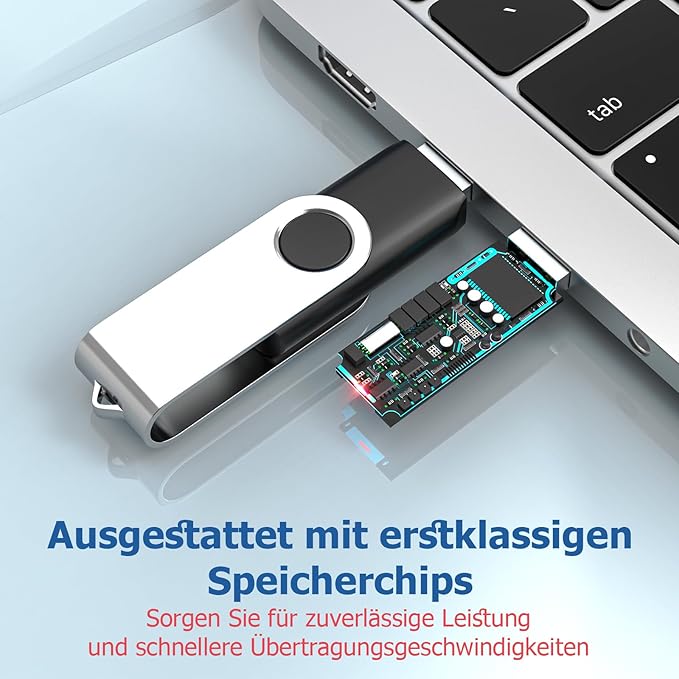 Flash Drives 64GB 10 Pack, Wooolken USB 2.0 Thumb Drives - Image 6