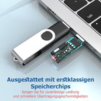 Flash Drives 16GB 10 Pack, Wooolken USB 2.0 Thumb Drives - Image 6