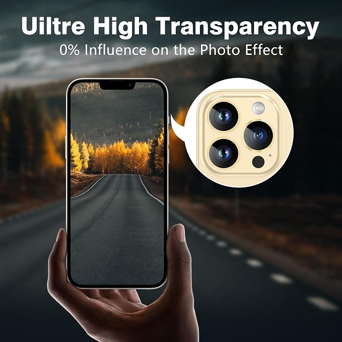 AGVEE 3+3 for iPhone 14 Pro 6.1" / 14 Pro Max 6.7" Camera Lens Protector - Image 5