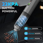 Cordless Car Vacuum Cleaner, 22000PA High Power Portable Handheld Car Vacuum & - Image 2