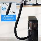 Large Cable Management Box, Cord Organizer Box to Hide Power Strip, Extension - Image 5