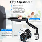 MOUNTUP Ultrawide Monitor Arm for Max 40 Inch Screen, Heavy Duty Monitor Desk - Image 8