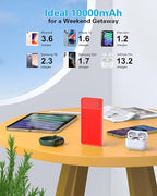 AsperX 2-Pack 10000mAh USB C Output Portable Charger Power Bank Fast Charging - Image 5