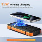 Solar Charger Power Bank 49800mAh Wireless Portable Phone Charger, 22.5W QC3.0 - Image 4