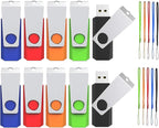 1GB Flash Drive 10 Pack, Wooolken USB 2.0 Memory Stick Thumb Drive by WOOOLKEN